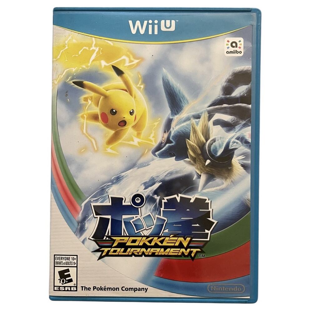 Pokken Tournament Pokemon (2016) Nintendo Wii U Wiiu Classic Game Case & Artwork